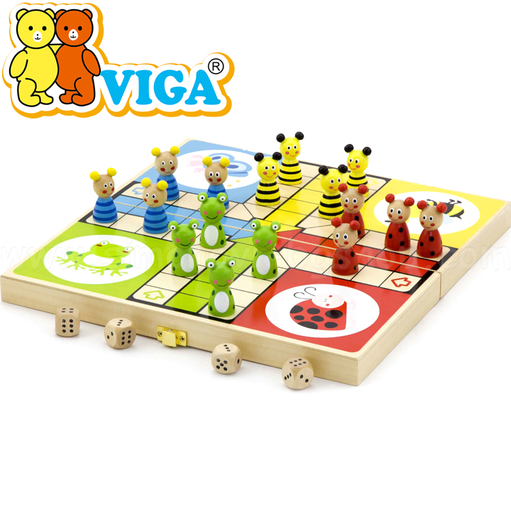Viga Toys Wooden game "Don't be angry man" 50064