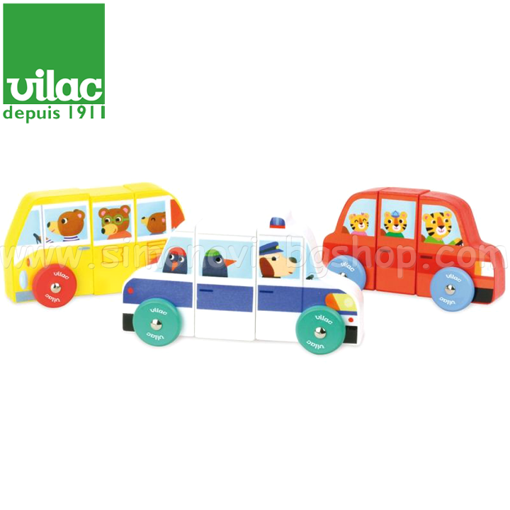 Vilac Cuburi Magnetice Cuburi Din Lemn 1512