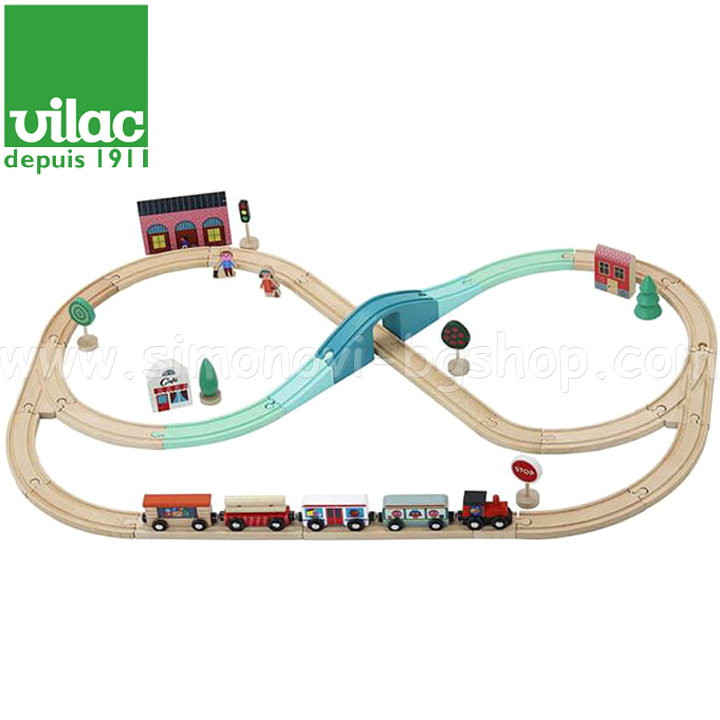 Vilac Grand Express Train 7606 Wooden Set
