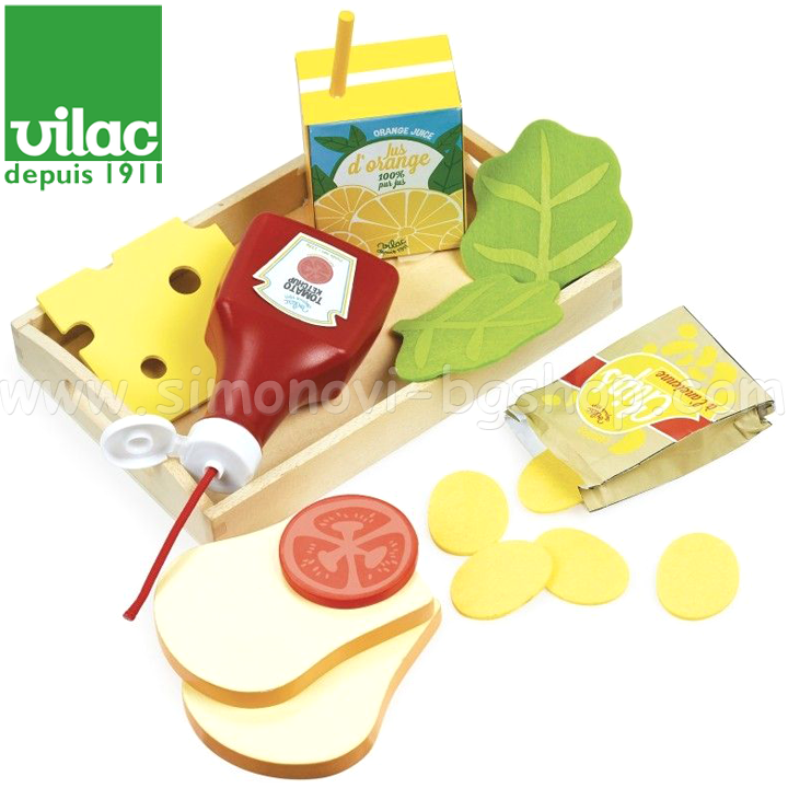 Vilac Wooden Toys Set Dinner 8105