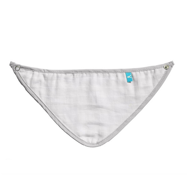 Wallaboo -   Baby Bib Lightweight - Cotton Grey