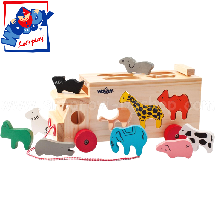 Woody Children truck sorter with 91199 animals